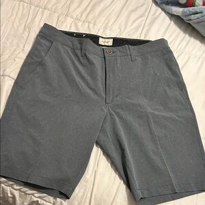 7 Diamonds Charcoal Flat Front Shorts